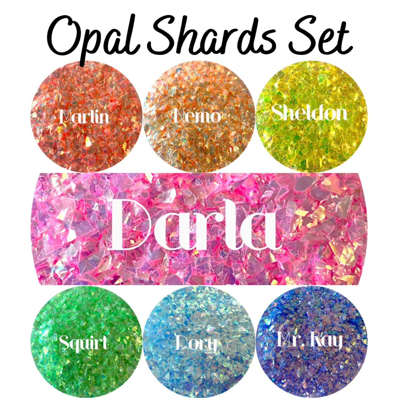 Glitter Opal Shards Set by Glitter Heart Co.&#x2122;